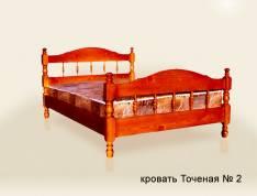 Кровать Точёная 90х200 количество 10 шт.<br><small>цвет :ит. орех 2</small>